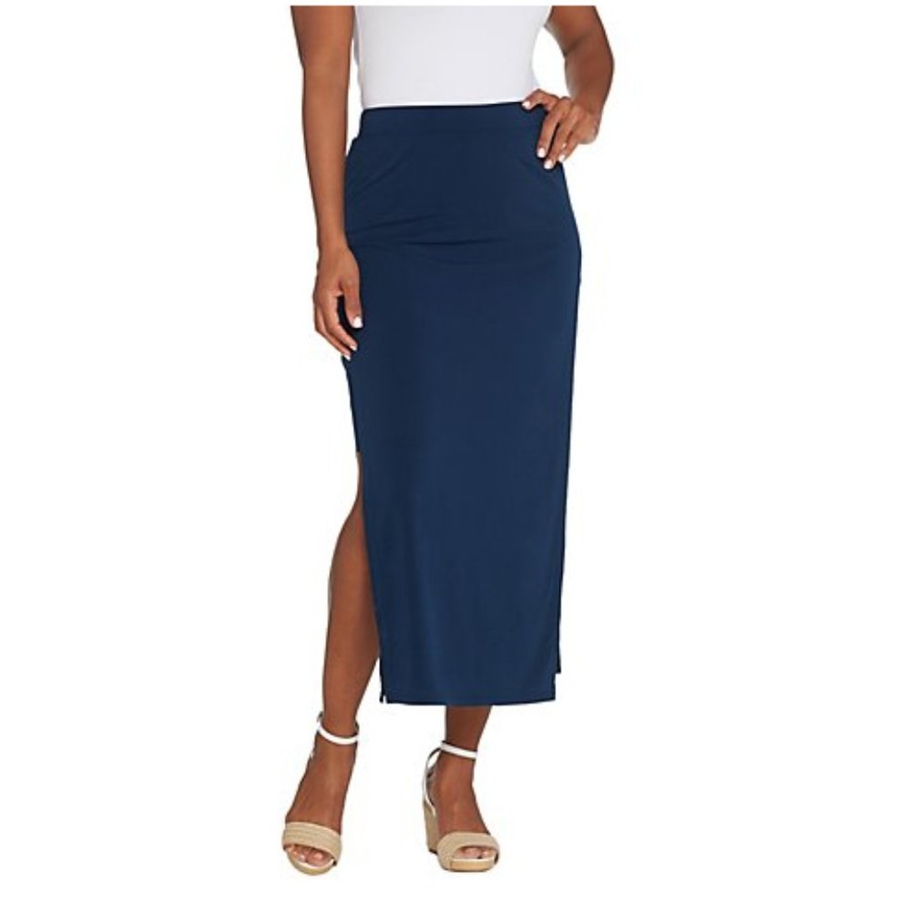 G.I.L.I. Regular Jetsetter Side Slit Maxi Skirt